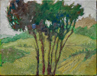 View of Montepulciano. 14 x 18". Collection of the artist.