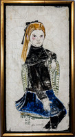 Portrait of a Young Girl. 30.5 x 15". Private collection, Waltham, MA.