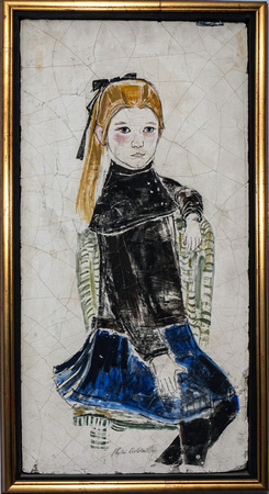 Portrait of a Young Girl. 30.5 x 15". Private collection, Waltham, MA.