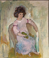 Seated girl with pears. Private collection, Newburyport, MA