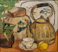 Still Life with Teakettle. Collection of the artist.