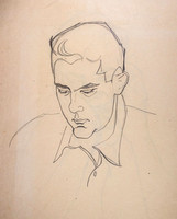 Portrait. Drawing. Private collection, Waltham, MA.