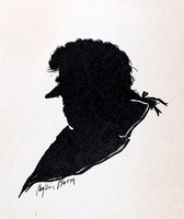 Silhouette Portrait. Drawing. Private collection, Waltham, MA.